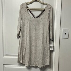 Maidenform Cream Tunic with Polka Dots